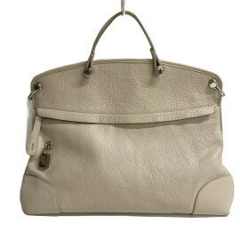 Furla Piper Handbag Beige Leather